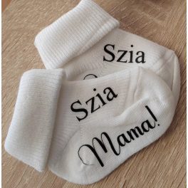 Baba bejelentő zokni