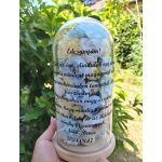 Szülőköszöntő üvegbúra