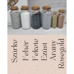 Homokceremónia - Szív üveggel, homokkal, kiöntőkkel