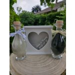 Szív homokceremónia szett - homokkal