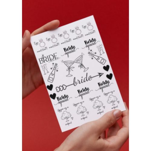 Vicces lánybúcsús -ideiglenes tetoválás