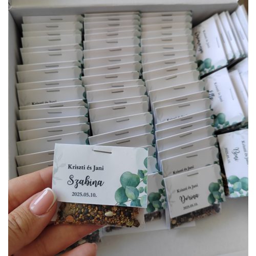 2in1 ültető+köszönő ajándék virágmagok