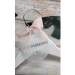 Vállfa - díszített plexivel