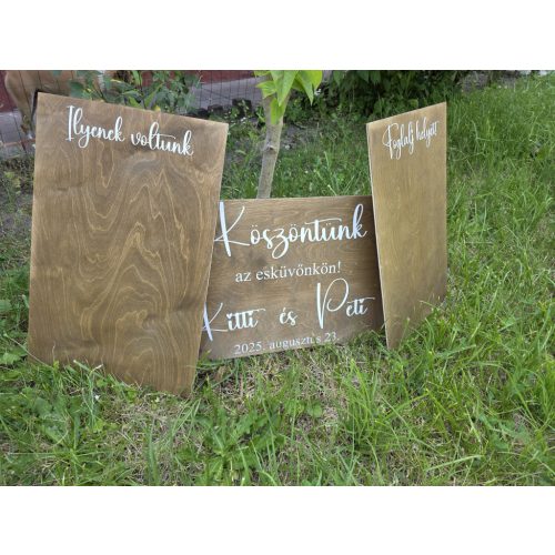 Esküvői tábla csomag