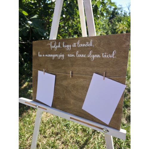 Tudjuk, hogy itt lennétek... tábla elhunyt szeretteidnek