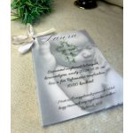 Keresztelő meghívó - Egyedi fényképpel, pausszal