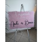 Plexi üdvözlő tábla 