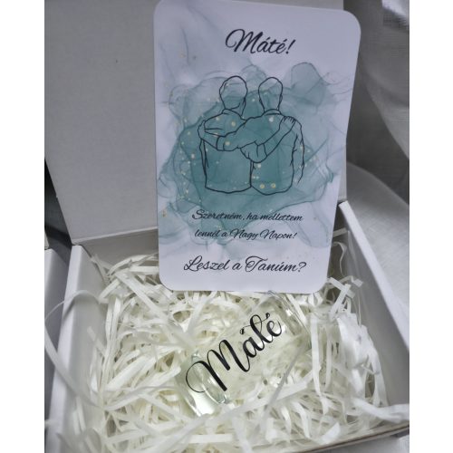 Férfi tanúfelkérő mini box